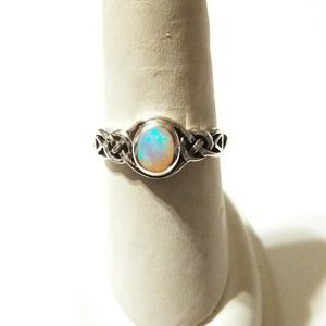 Sterling silver Australian Opal ring